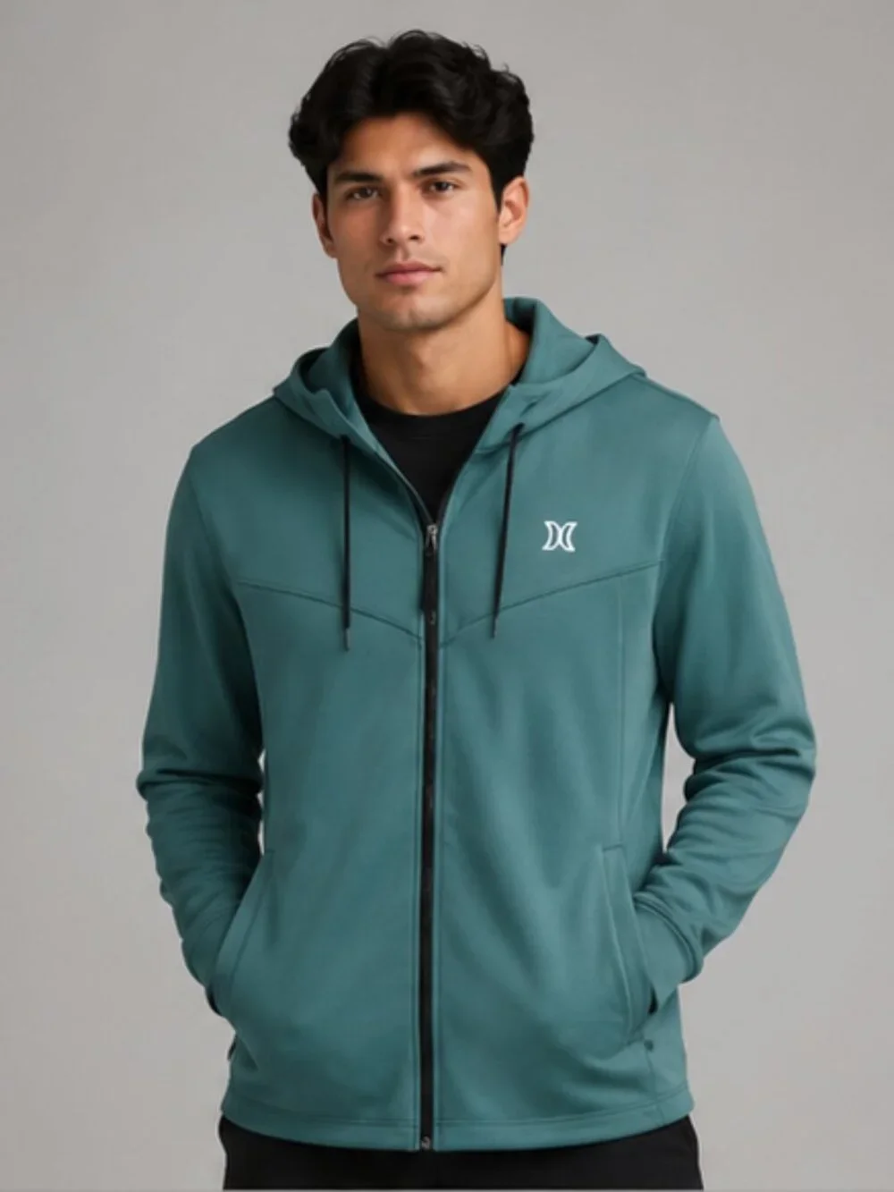 NWT Hurley-X Men's Small Green Icon Extreme Fleece Full Zip Hoodie W/Pockets